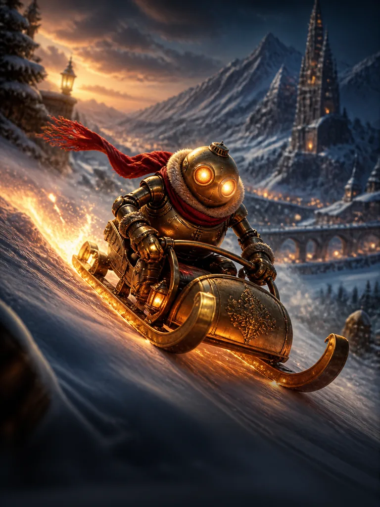 Ember Sled Dash: латунні сани, що мчать униз схилом і залишають безпечний шлейф іскор