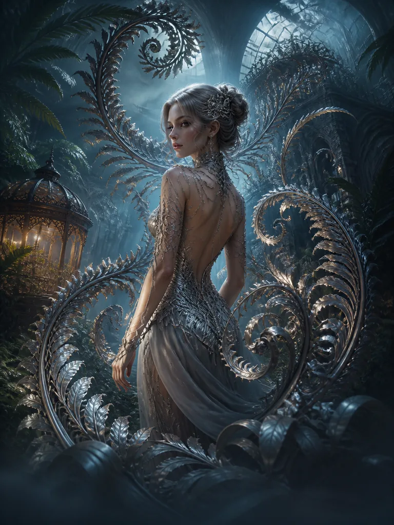 Fern & Filigree: срібні папороті з філіграні, що в'ються місячною оранжереєю