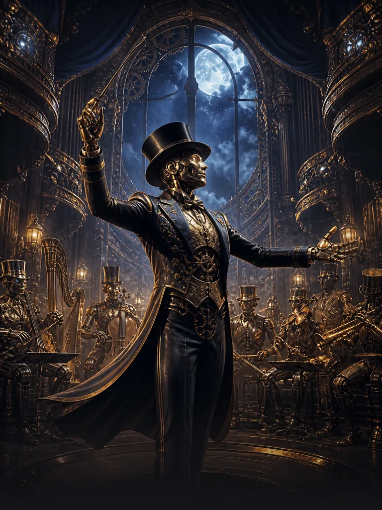 Midnight Automaton: витончений автоматон-диригент, який опівночі пробуджує оркестр