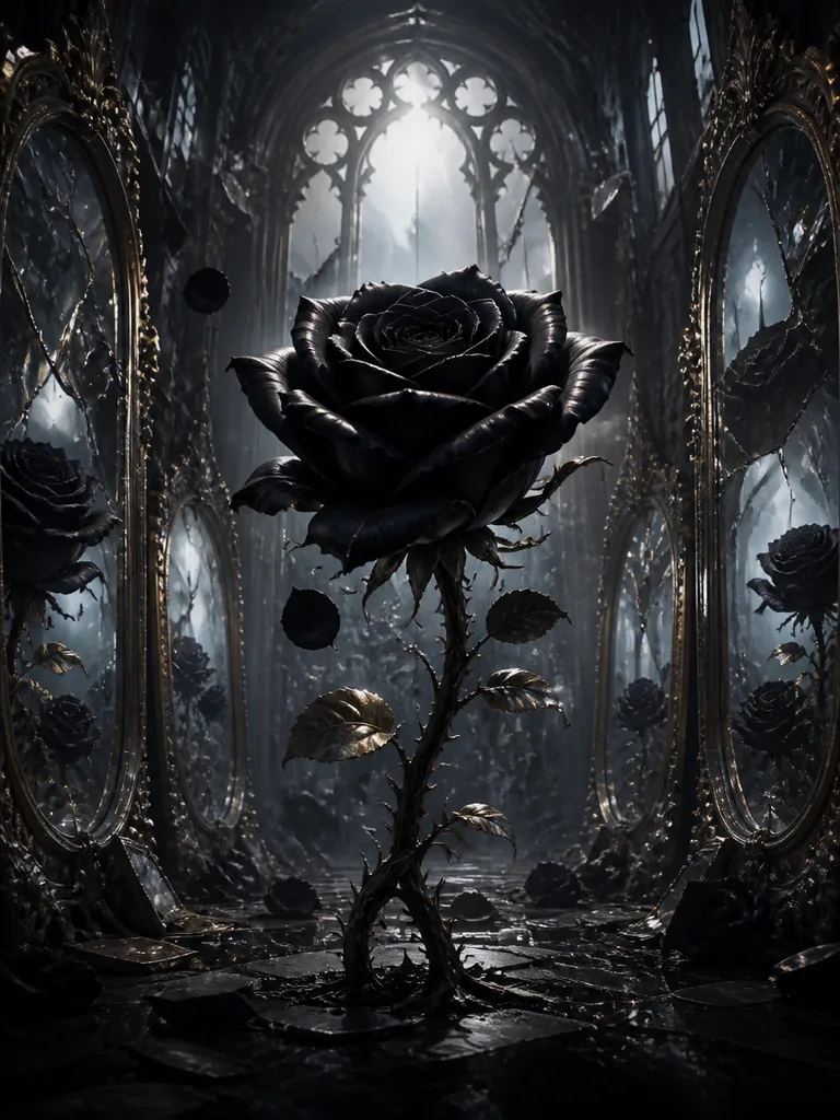 Obsidian Rose Chapel: чорна троянда розквітає в зруйнованій дзеркальній каплиці