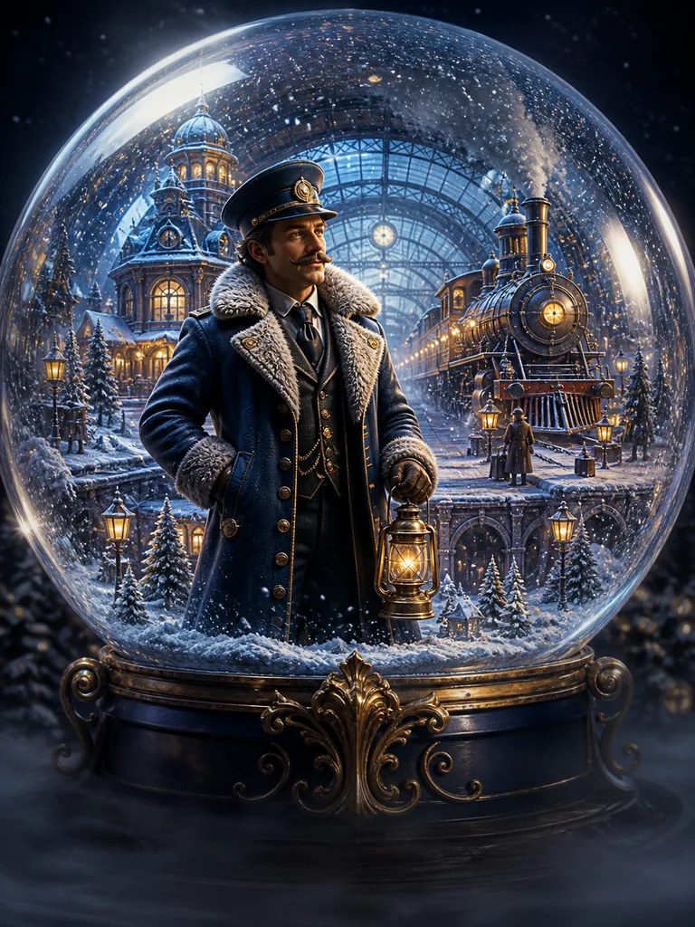 Snowglobe Station: залізнична станція у велетенській сніговій кулі